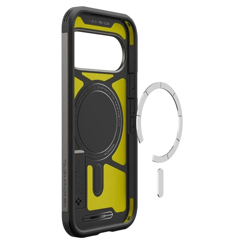 Spigen Tough Armor Mag MagSafe – dėklas Google Pixel 11 Pro (Gunmetal)
