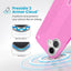 Speck Presidio2 Grip ClickLock & MagSafe - iPhone 16 Plus dėklas (True Pink / Shocking Pink / White)