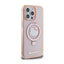 Hello Kitty Ring Stand Glitter Electrop Logo MagSafe - dėklas iPhone 15 Pro Max (rožinis)