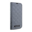 Karl Lagerfeld Booktype Saffiano Monogram – dėklas iPhone 14 Pro Max (sidabrinis)