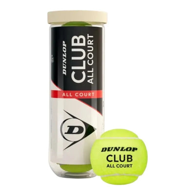 Dunlop - Club All Court teniso kamuoliukai 3 vnt. (geltoni)