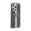 Guess IML 4G Gold Stripe dėklas iPhone 15 Pro (juodas)