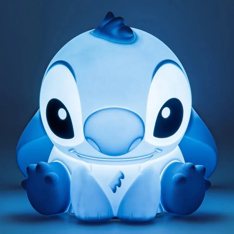 Disney Stitch – minkšta silikoninė LED naktinė lemputė vaikams su reguliuojamu ryškumu