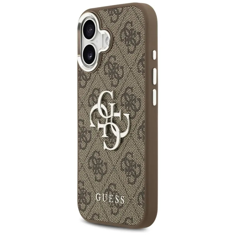 Guess 4G Big 4G Classic Logo - Dėklas iPhone 17 (Ruda / Sidabrinė)