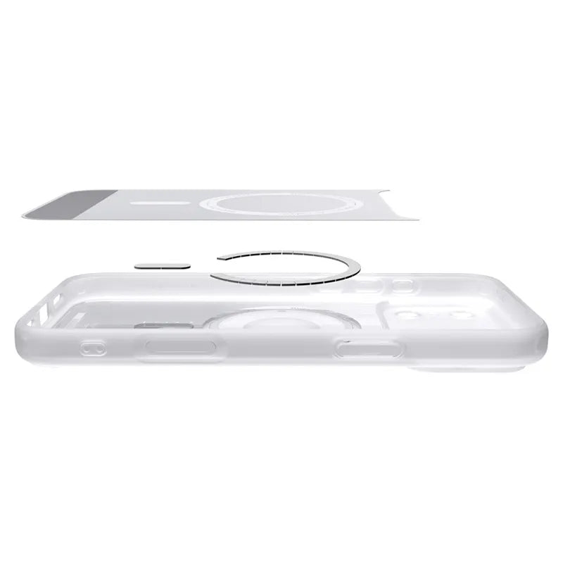 Spigen Ultra Hybrid Mag MagSafe – dėklas, skirtas iPhone 18 Pro Max / 17 Pro Max (Classic Silver)