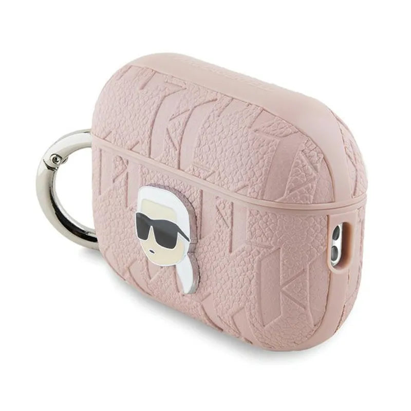 Karl Lagerfeld Monogram Karl Head – AirPods Pro 2 dėklas (rožinis)