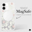 Kate Spade New York Liquid Glitter MagSafe – dėklas iPhone 16 (Hollyhock Floral)