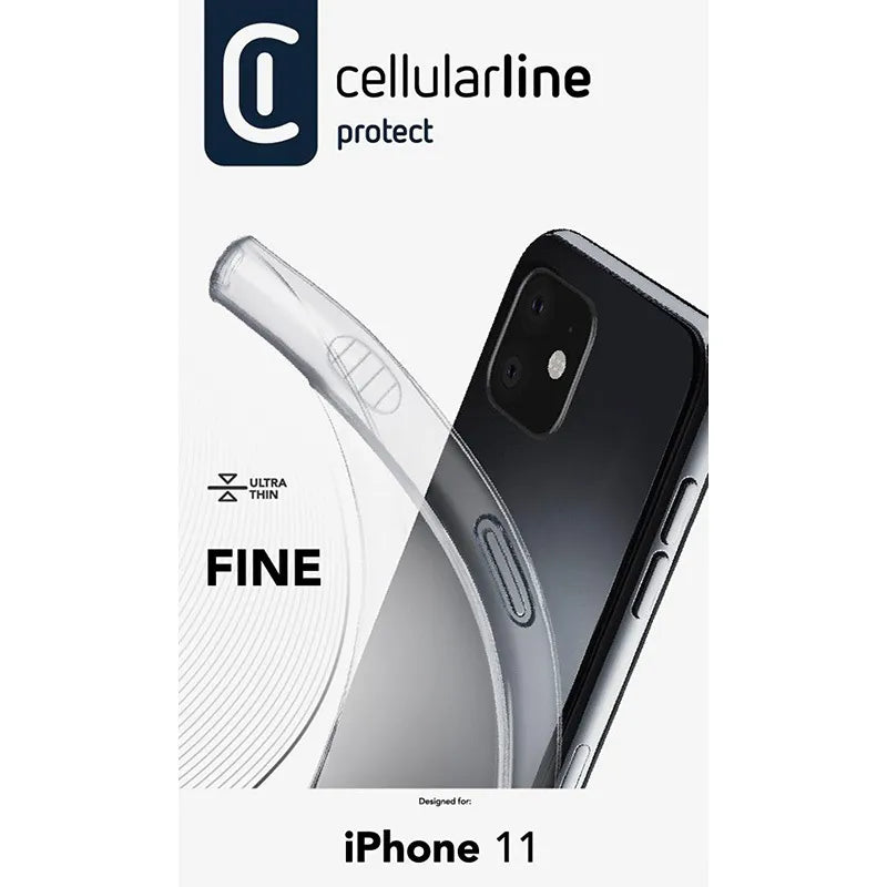 Cellularline Fine – dėklas iPhone 11 (skaidrus)