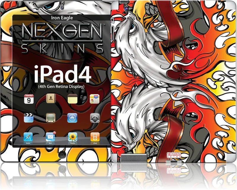 Nexgen lipdukai su 3D efektu iPad 2/3/4 (Iron Eagle 3D)