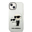 Karl Lagerfeld IML Glitter NFT Karl & Choupette - Dėklas, skirtas iPhone 14 Plus (skaidrus)
