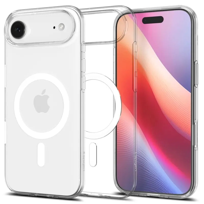 Spigen Liquid Crystal Mag MagSafe - dėklas iPhone Air (skaidrus/baltas)