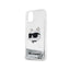 Karl Lagerfeld Liquid Glitter NFT Choupette Head - dėklas iPhone 11 (sidabrinis)