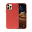 Crong Essential Cover – dirbtinės odos dėklas, skirtas iPhone 12 Pro Max (raudonas)