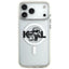 Karl Lagerfeld IML Glitter Karl & Choupette Sketch Logo MagSafe – dėklas iPhone 17 Pro Max (skaidrus)