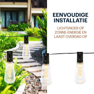 Grundig – saulės energija maitinamos LED sodo lemputės 3,35 m