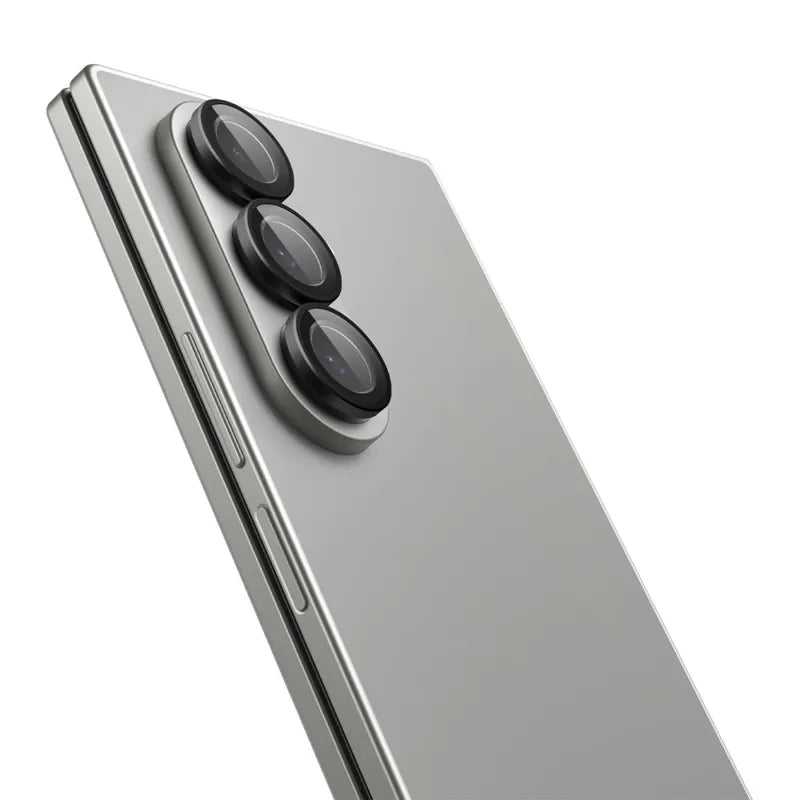 Spigen Optik Pro HD GLAS.TR EZ Fit kameros apsauga, 2 vnt. - Objektyvo apsauga Samsung Galaxy Z Fold 7 telefonui (2 vnt.) (Juoda)