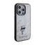 Karl Lagerfeld Fixed Glitter Choupette Logo Metal Pin - dėklas iPhone 15 Pro Max (sidabrinis)