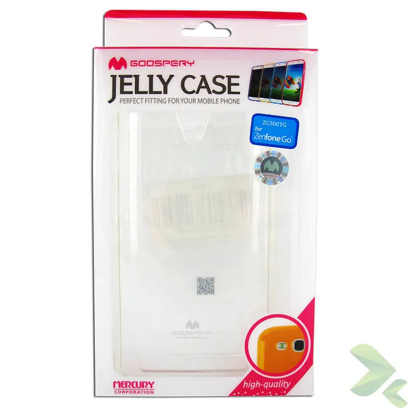 Mercury Transparent Jelly – dėklas Asus Zenfone Go 5.0 (skaidrus)
