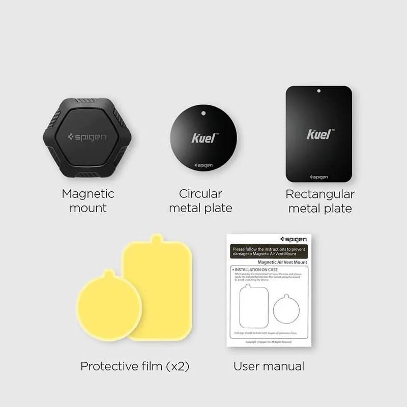 Spigen magnetinis automobilinis laikiklis QS11 - Automobilinis laikiklis (juodas)
