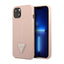 „Guess Saffiano Triangle Logo“ dėklas – dėklas „iPhone 14 Plus“ (rožinis)