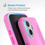 Speck Presidio2 Grip ClickLock & MagSafe - iPhone 16 Plus dėklas (True Pink / Shocking Pink / White)