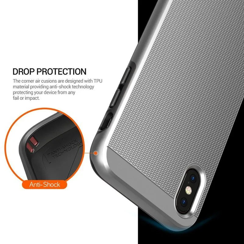Obliq Slim Meta – dėklas iPhone Xs / X (Satin Silver)