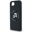 Karl Lagerfeld Silicone Karl & Choupette Heads MagSafe – dėklas iPhone 16e (juodas)