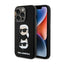 Karl Lagerfeld Silicone Karl & Choupette Heads dėklas iPhone 15 Pro Max telefonui (juodas)