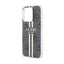 Guess IML 4G Gold Stripe dėklas iPhone 15 Pro (juodas)