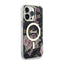 Guess Flower MagSafe - Dėklas iPhone 14 Pro Max (juodas)