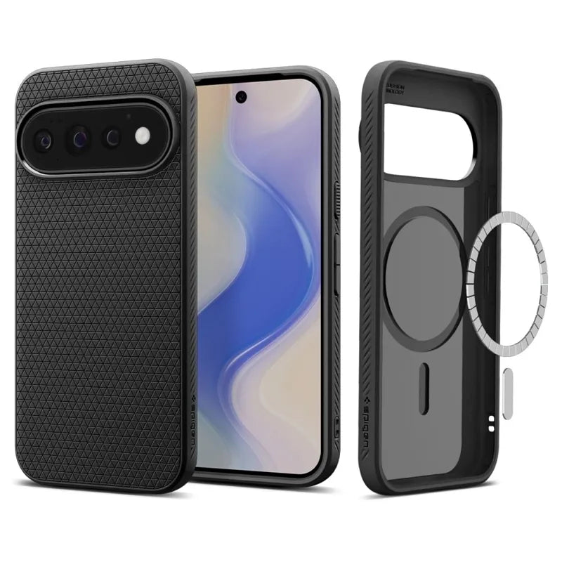 Spigen Liquid Air Mag MagSafe – dėklas Google Pixel 11 Pro (matinė juoda)
