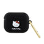 Hello Kitty Silicone 3D Kitty Head – dėklas AirPods Pro ausinėms (juodas)