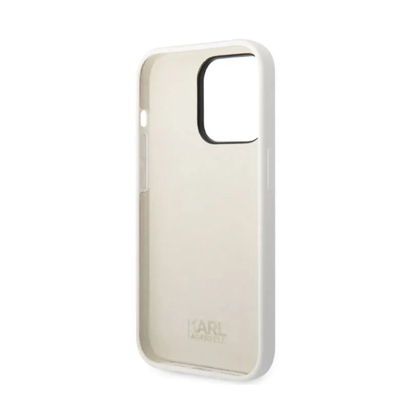 Karl Lagerfeld Silicone NFT Choupette – dėklas iPhone 14 Pro Max (baltas)