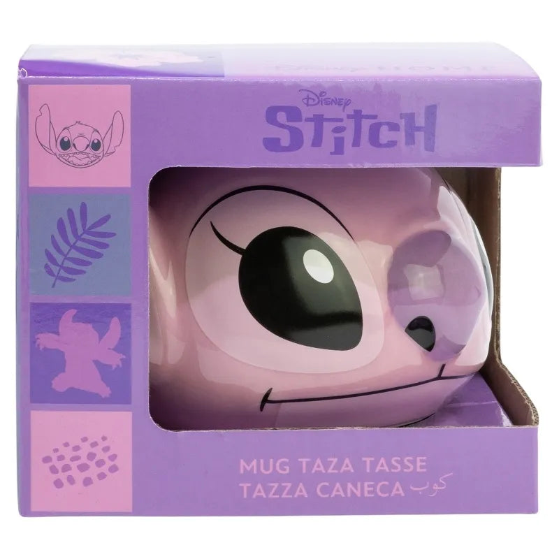 Disney Stitch – 3D keraminis puodelis dovanų dėžutėje iš Angel kolekcijos, 375 ml
