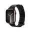 Crong Eclipse – magnetinis odinis Apple Watch dirželis 44/45/46/49 mm (juodas)