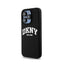 DKNY Liquid Silicone White Printed Logo MagSafe – dėklas iPhone 14 Pro (juodas)