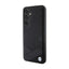 BMW Signature Leather Crossing Lines Pattern – Dėklas Samsung Galaxy S24+ telefonui (juodas)