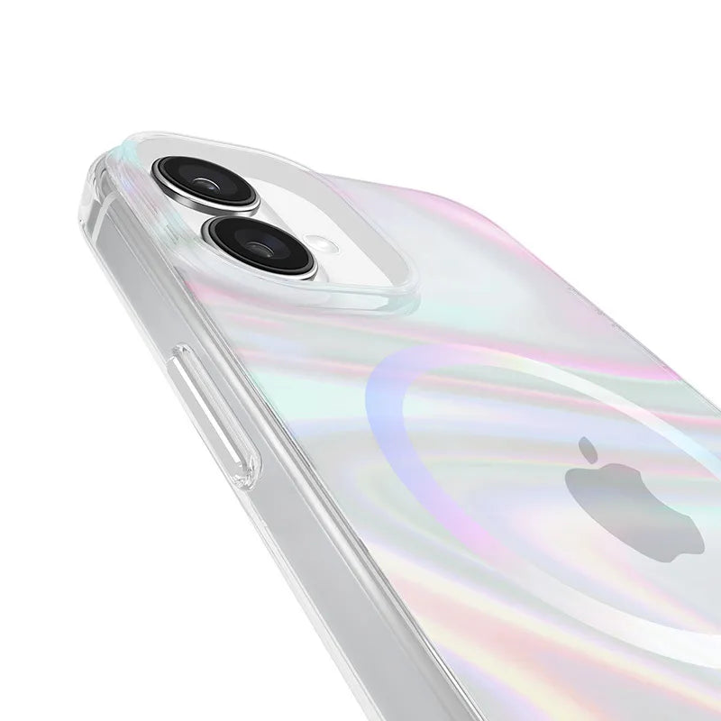 Case-Mate Soap Bubble MagSafe – dėklas, skirtas iPhone 16 Plus (vaivorykštinis)