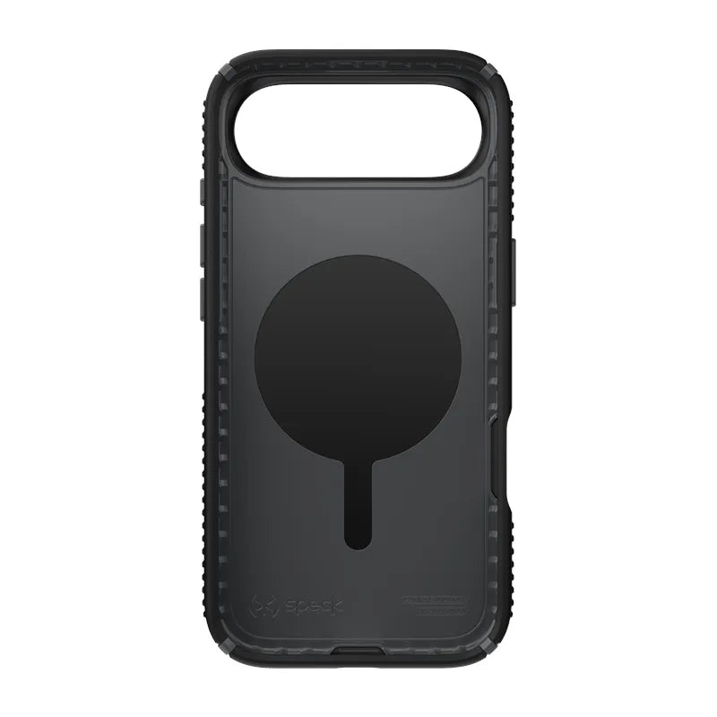 Speck Presidio2 Grip MagSafe – dėklas iPhone Air (juodas / skalūno pilka / baltas)