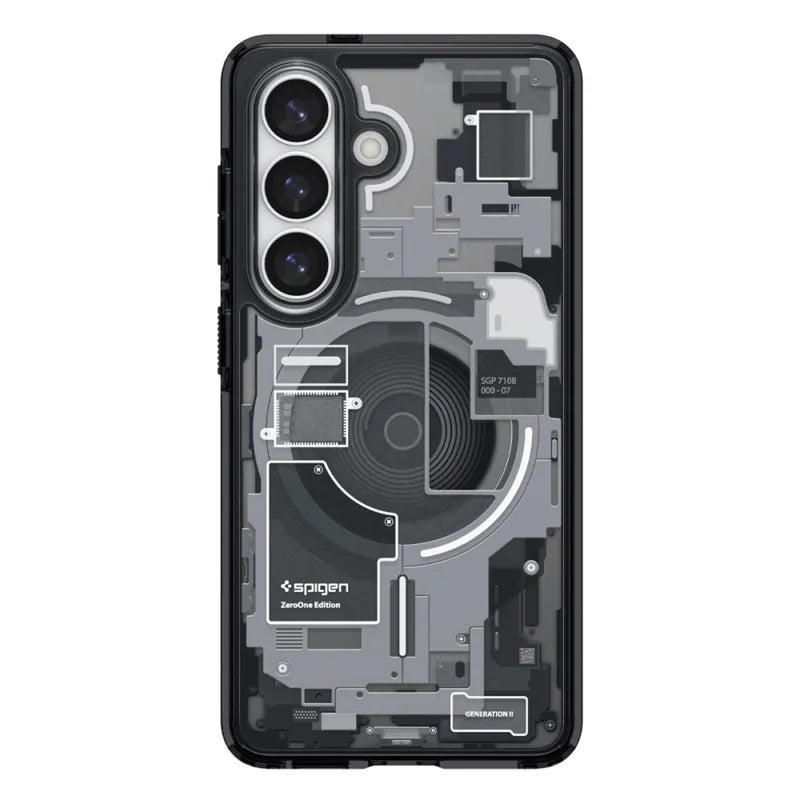 Spigen Ultra Hybrid Mag MagSafe dėklas skirtas Samsung Galaxy S26 (Zero One Black)