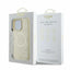 Guess Saffiano Peony Classic Logo MagSafe – dėklas iPhone 16 Pro (auksinis)