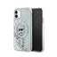 Karl Lagerfeld Liquid Glitter Choupette Head MagSafe – „iPhone 11“ dėklas (skaidrus)