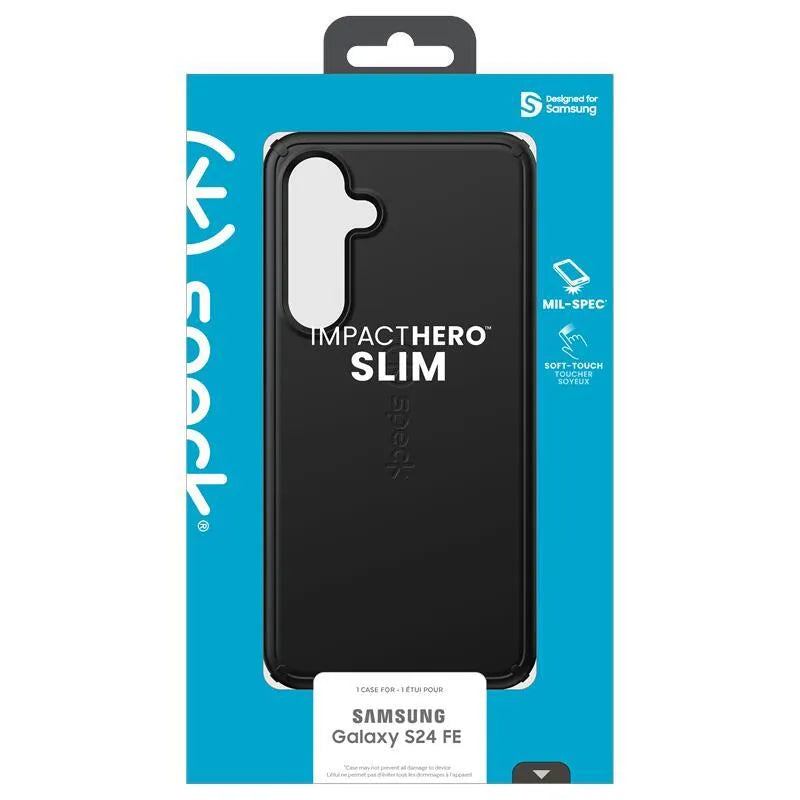 Speck ImpactHero Slim - Samsung Galaxy S24 FE dėklas (juodas)