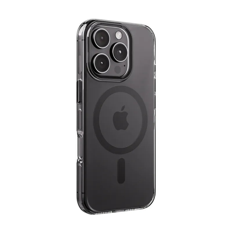 Crong Clear MAG Pro – iPhone 16 Pro Max MagSafe dėklas (juodas)