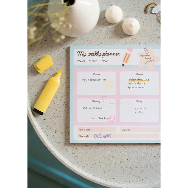 Pusheen – savaitinis planuotojas iš „Foodie“ kolekcijos, 54 A4 formato puslapiai