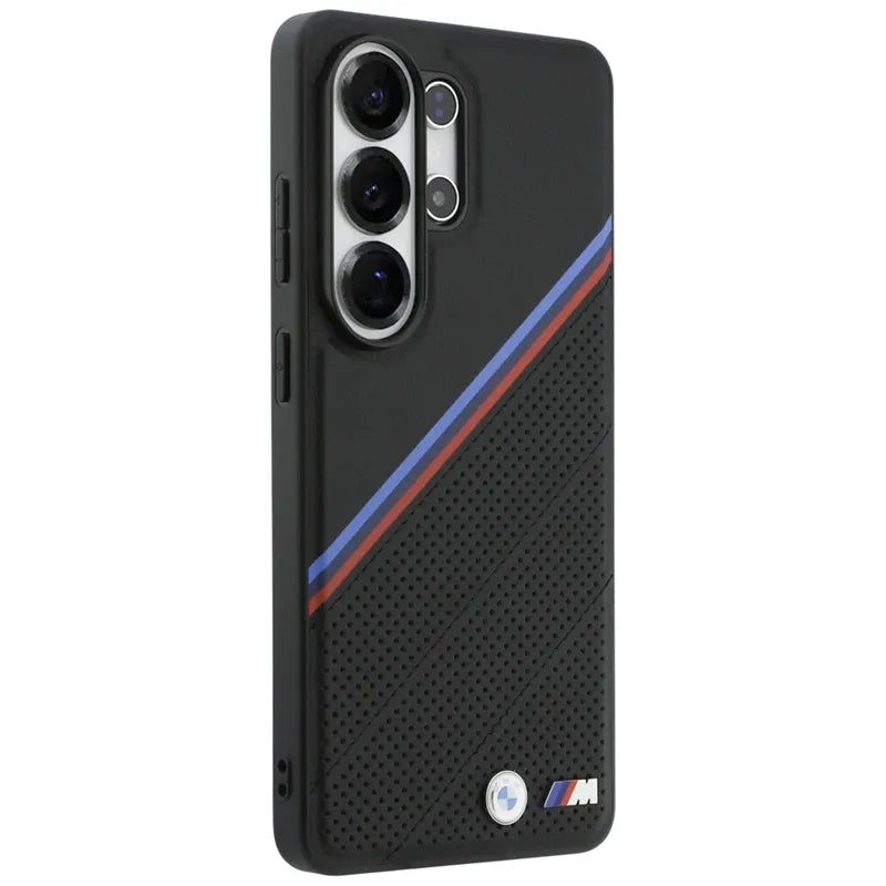 BMW Tricolor Metal Logo MagSafe – Samsung Galaxy S26 Ultra dėklas (juodas)