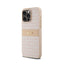 DKNY Leather Mono Stripe & Metal Logo – dėklas iPhone 15 Pro Max (rožinis)
