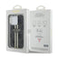 Guess IML 4G Gold Stripe dėklas iPhone 15 Pro (juodas)