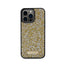 Guess Rhinestone Metal Logo – dėklas iPhone 15 Pro Max telefonui (geltonas)