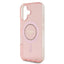 Guess IML Rhinestones MagSafe – dėklas iPhone 16 (rožinis)